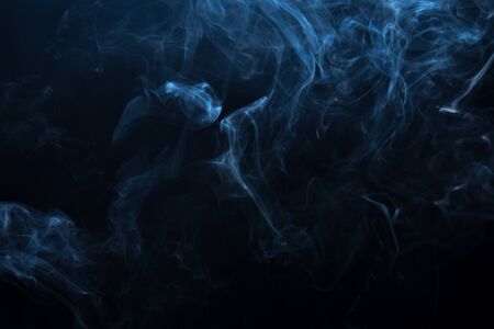 Abstract Smoke. on black backgroundの写真素材
