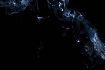 Abstract Smoke. on black backgroundの写真素材