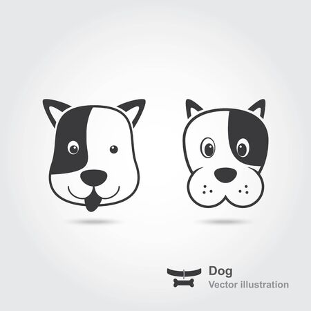 Dog icon. Vector illustrationのイラスト素材