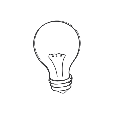 Concept of idea. Light Bulb icon. Vector illustrationのイラスト素材