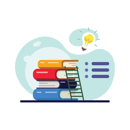 Back to school. Math flat design. Vector illustrationのイラスト素材