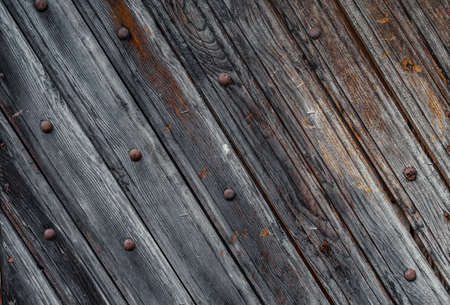 Background old wood, weathered door.の写真素材