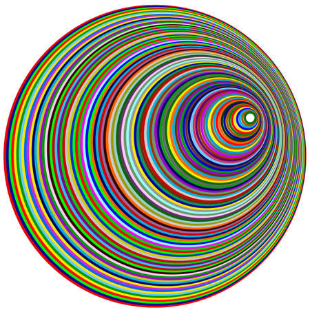 Multi-colored rings, colored background for posters, postcardsのイラスト素材