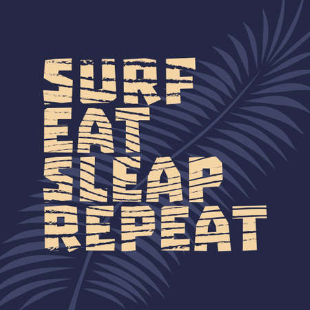 surfing print creative logoのイラスト素材