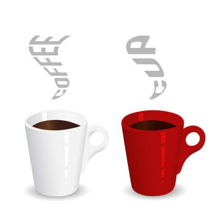 Coffee cupsのイラスト素材