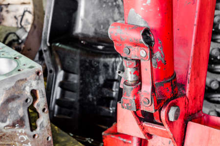 lift lock for car repair shopの写真素材