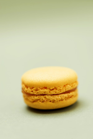 Above view of colorful macaroons on a marble countertopの写真素材