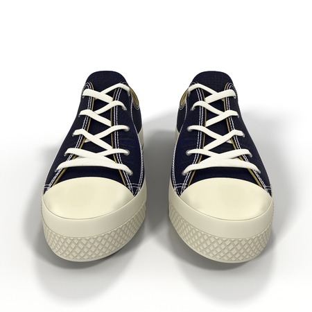 Convenient for sports mens sneakers. Presented on a white background. 3D Illustrationの写真素材