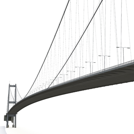 Bosphorus Bridge on white. 3D illustrationの写真素材