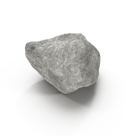 Stone isolated on white backgroundの写真素材