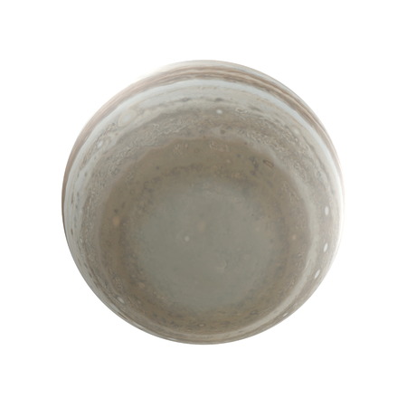 Jupiter Planet on white background. 3D illustrationの写真素材