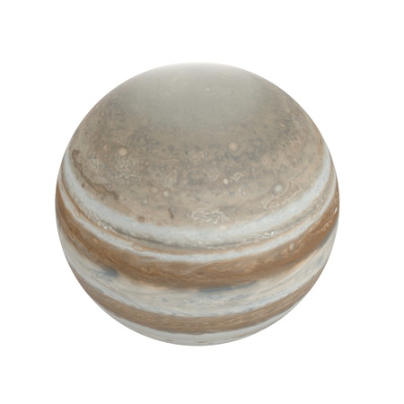 Jupiter Planet on white background. 3D illustration