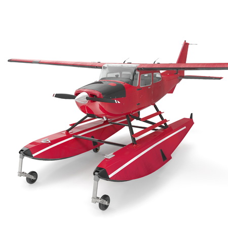 hydroplane on white. 3D illustrationの写真素材