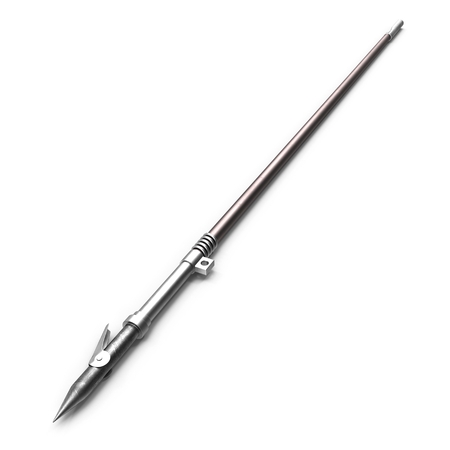 Spear Shaft on white. 3D illustrationの写真素材