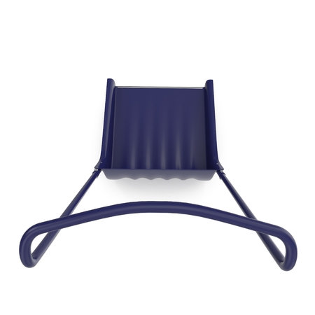 Sleigh Snow Shovel on white. 3D illustrationの写真素材