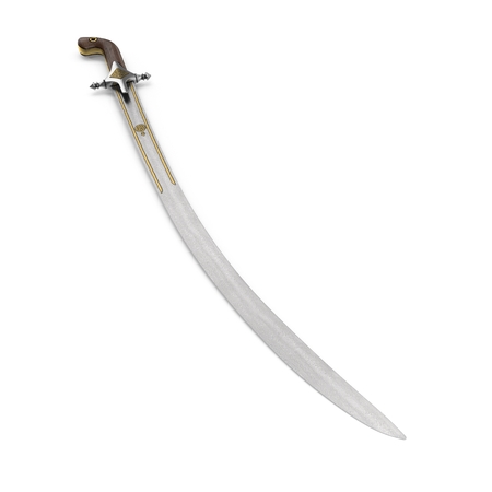 Arab Saif Sword on white background.
