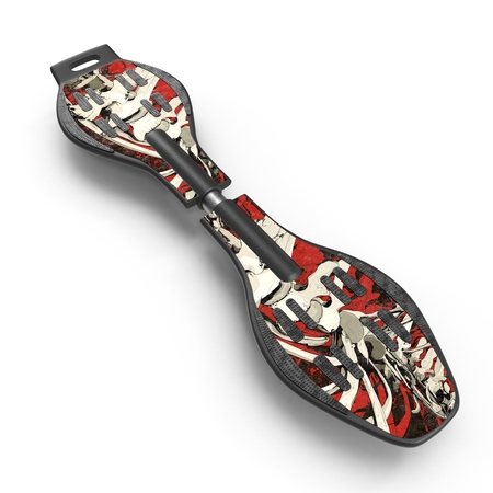 Snakeboard 3D Illustration on White Background Isolatedの写真素材