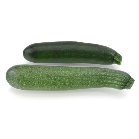 Zucchini Vegetable Collection on White Background 3D Illustration Isolatedの写真素材