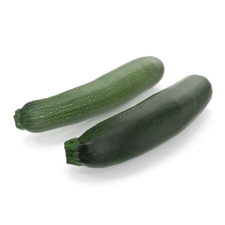 Zucchini Vegetable Collection Isolated on White Background 3D Illustrationの写真素材