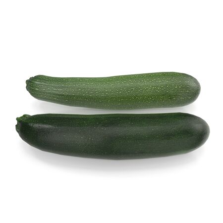 Zucchini Vegetable Collection Isolated on White Background 3D Illustrationの写真素材