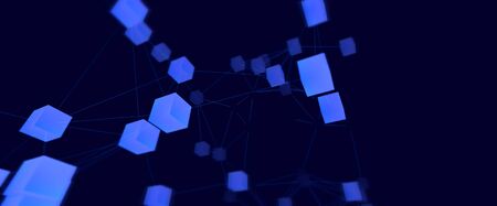 Polygonal wireframe background communication. Global network connections template. Complex lines and...