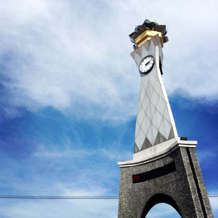 Clock tower in Ratchaburi,Thailand の素材