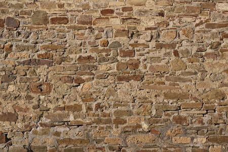 Texture of a stone brown wallの写真素材