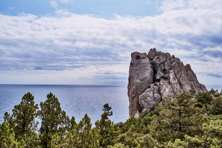 Rock Swans wing, the black sea coast near Yalta, town Simeiz, Crimea.の写真素材