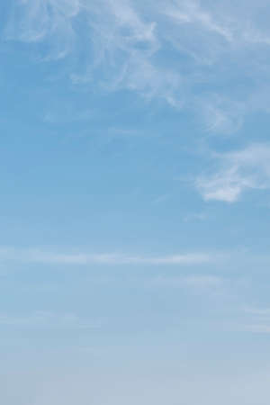 Beautiful blue sky with cirrus clouds.の写真素材