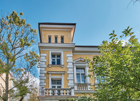 Part of apartment building, decorated in accordance with neo-baroque canons Architectural conceptのeditorial素材