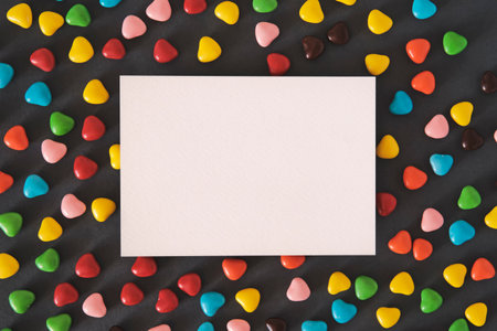 Mock up of card for Valentines day