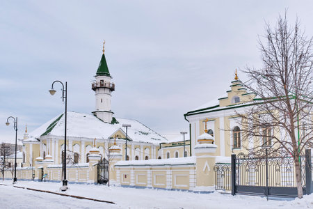 Al Marjani Mosque of 18th, Kazan, Russia.の写真素材