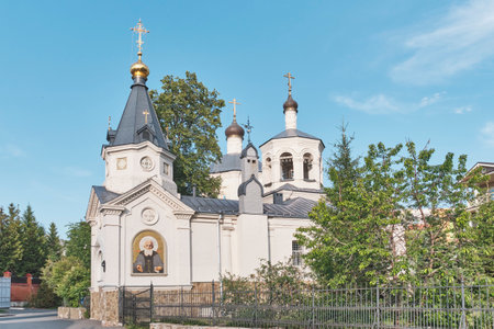 Church of the Holy Venerable Great Martyr Evdokia, 1734, Kazan, Russia. A typical example of Russian Baroque. Religion, architecture concept.の写真素材