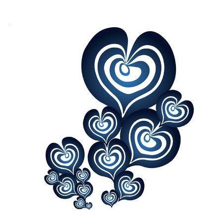 love pattern in liquid の写真素材