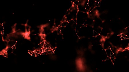 Abstract plexus atomic connections science mutation medical redの写真素材