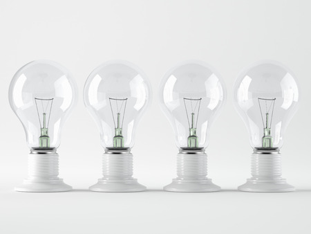 A Light bulb, isolated, Realistic photo imageの写真素材