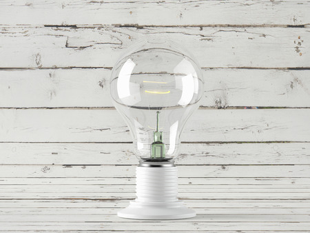 A Light bulb, isolated, Realistic photo imageの写真素材