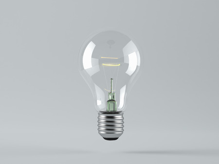 a light bulb on color background. conceptの写真素材