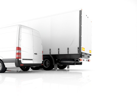 3d renderingdifferent transportation on a white background.の写真素材