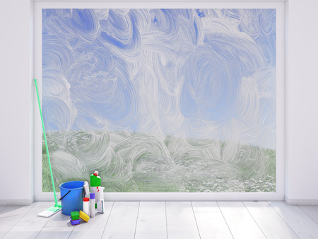 housecleaning at home. spring conceptの写真素材