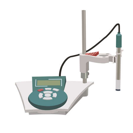 pH Meter Calibrationのイラスト素材