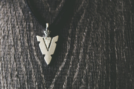 Silver celtic pendantの写真素材