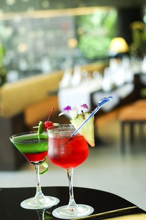 art wine glasses on the tableの写真素材