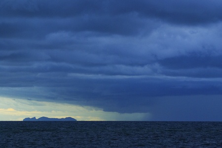 Samui sea with cloud before raining