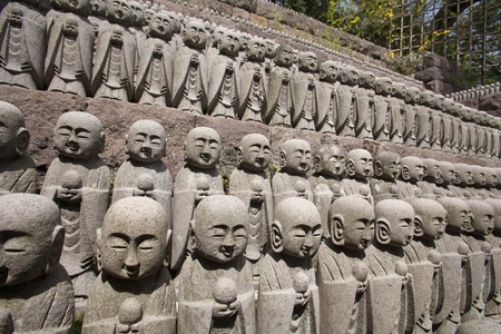 KAMAKURA - Buddha sculptures at Hase Kannon Temple, in Kamakura, Kanagawa, Japanのeditorial素材