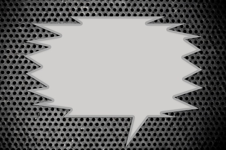 quote text box on metal backgroundの写真素材