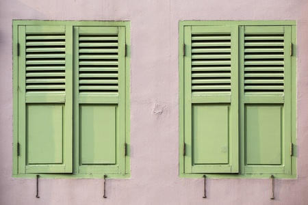Vintage windowsの写真素材