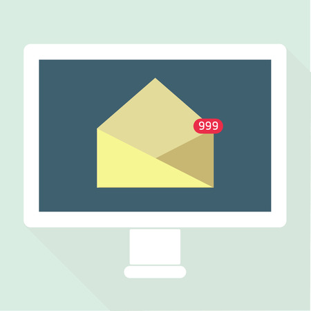 Email Notification flat designのイラスト素材