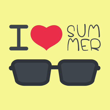 I love summerのイラスト素材