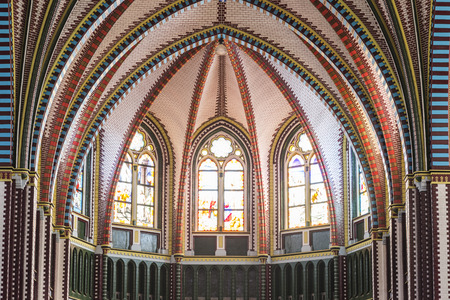 Inside of Saint mary cathedral  Yangoon  Myanmar のeditorial素材